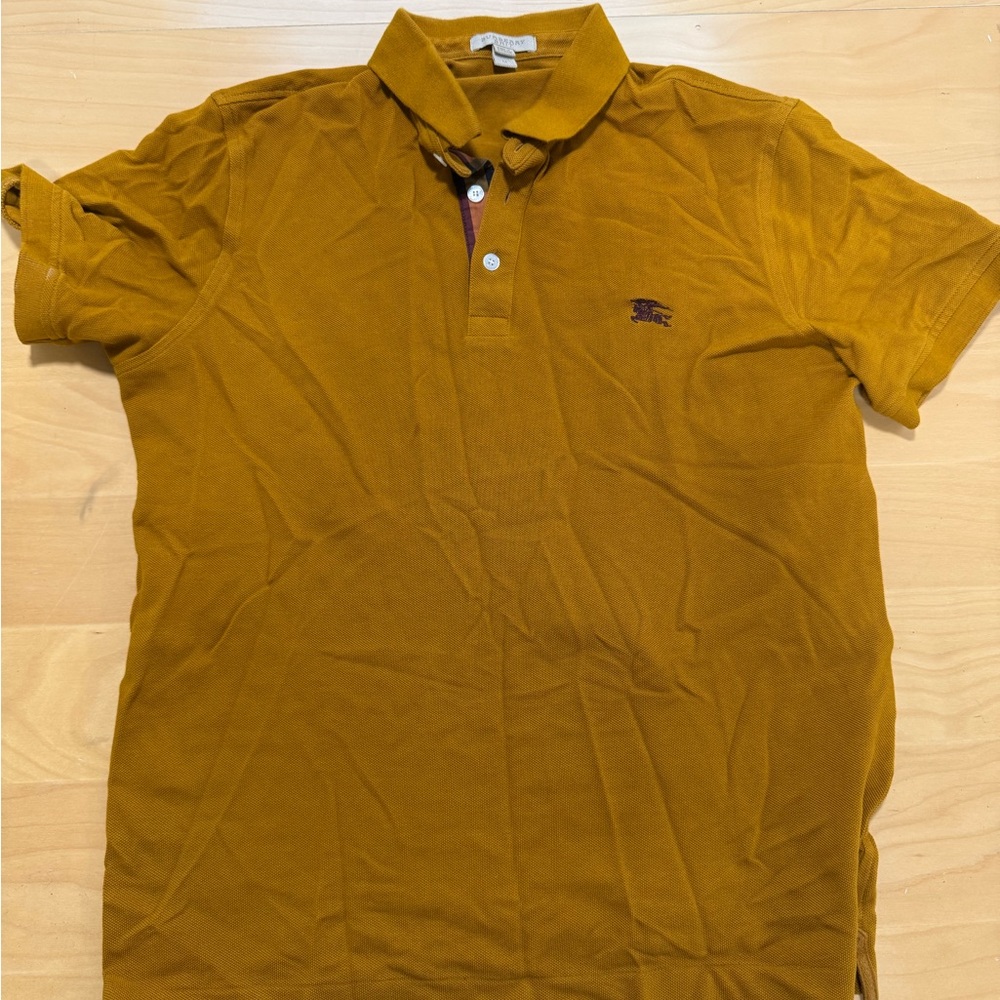 Burberry Mustard Polo Shirt